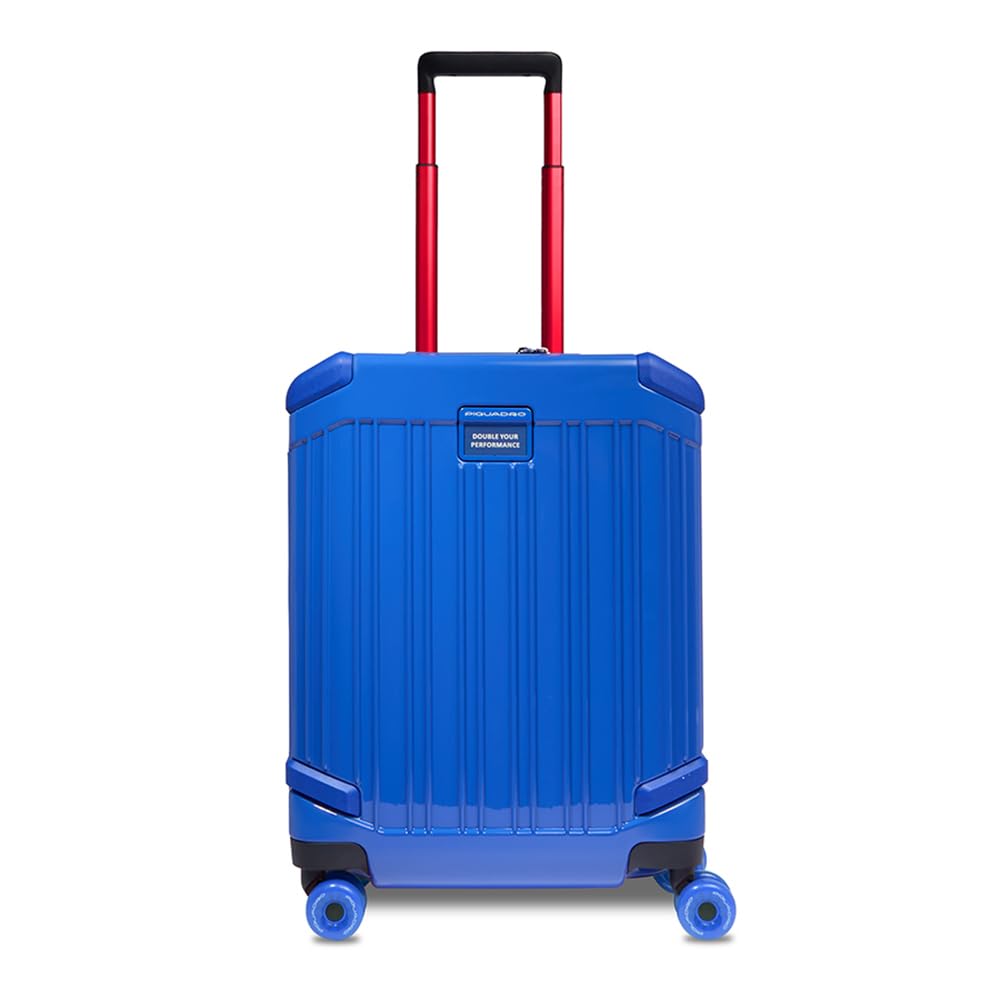 Piquadro – Schlanker 4-Rad-Kabinenwagen – Hochwertiges Polycarbonat – Weiß – Herren