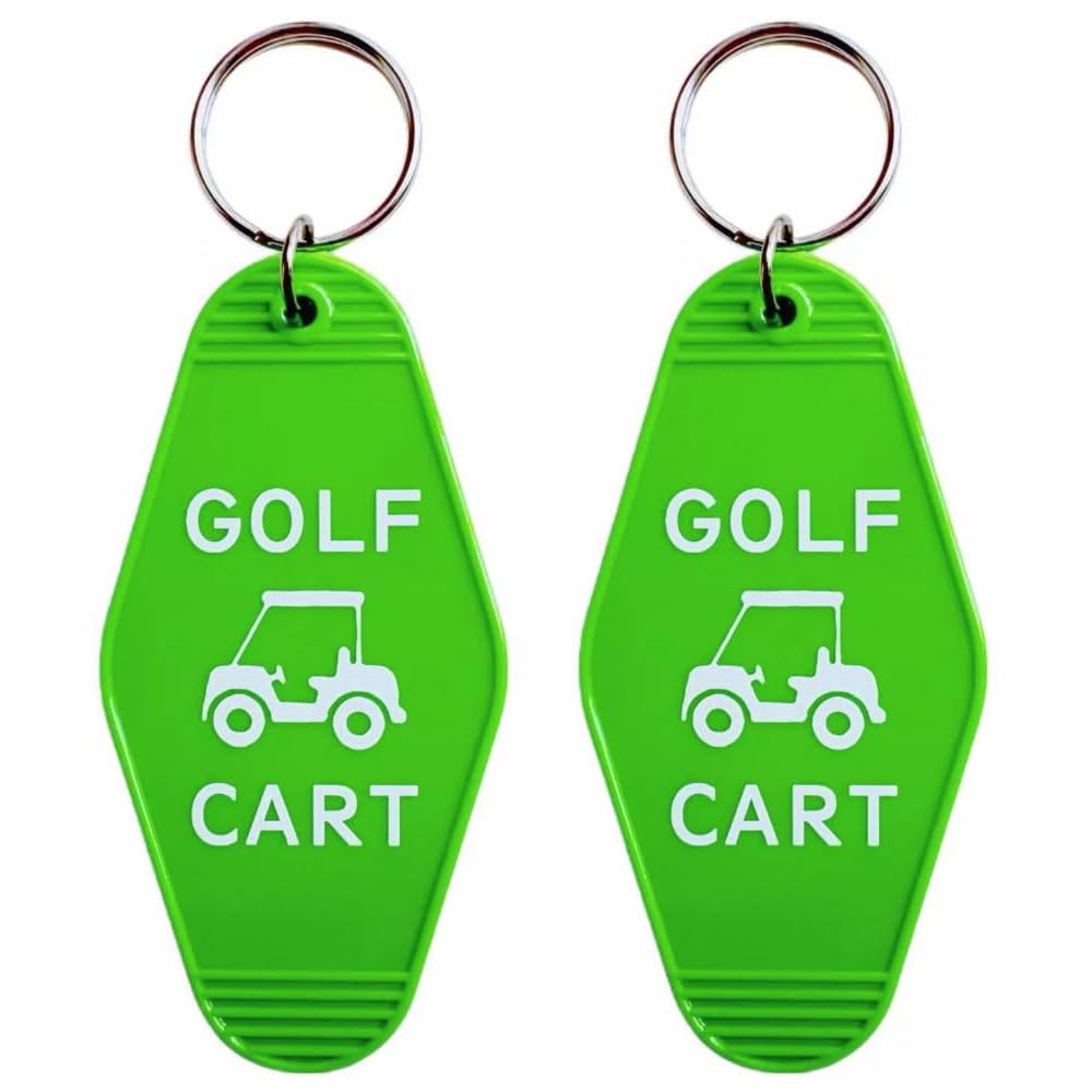 Porte-clés de golf rétro cadeau idéal lot de 2 - 6