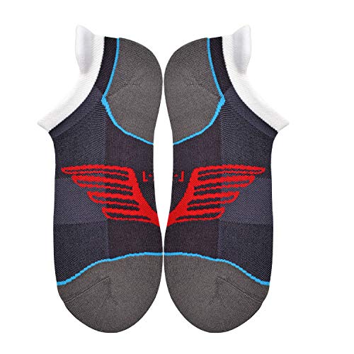 Image of Busy Socks Compression Ankle Cushioned Running Sport Socks for Men Women, Low Cut Arch Support Tab Athletic Socks 3 Pairs