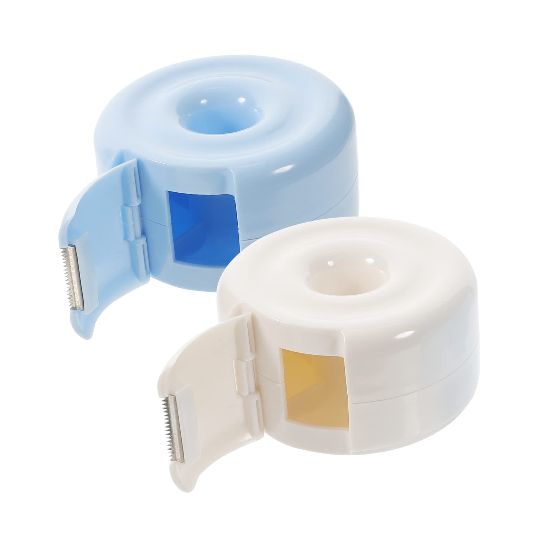 2 Pezzi Dispenser per Nastro Adesivo Taglierina Leggera e Portatilper Ufficio e Casa Facile Usare e Pratica per Attività Scolastiche e Progetti Creativi