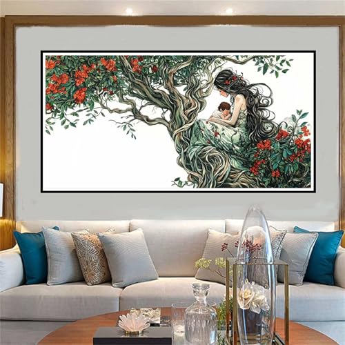 Pintar por Numeros Adultos Chica Pintar por Numeros Niños Principiantes Abstracto El Arte de Crearte, DIY Kit de Pintura por Numeros con Pinceles Acrílicas, Regalos Originales para Mujer 70x140cm-W769