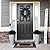 GreatBuddy Tall Planters for Outdoor Indoor Plants, 20" Outdoor Planters for Porch, Front Porch Planter with Shelf Insert, Gray, 2 Pack