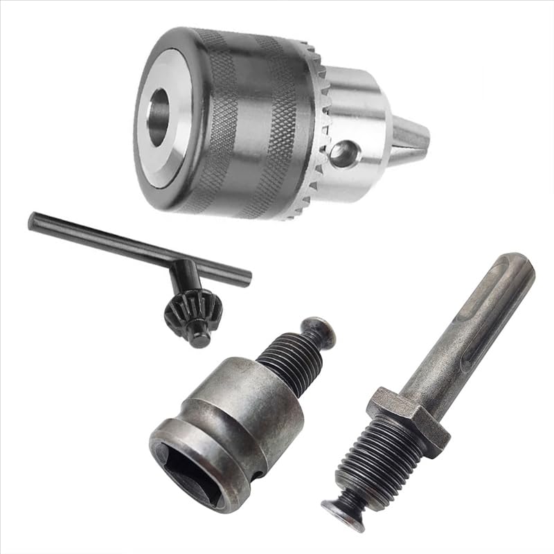 1.5-13mm Capacity 1/2-20UNF Key Drill Chuck with Hex Shank, 1/2" Socket Square Converter and SDS Plus Shank Adapter Electric drills and Rotary Hammers Accessories (B0D114MQBR) Amazon Price History, Amazon Price Tracker