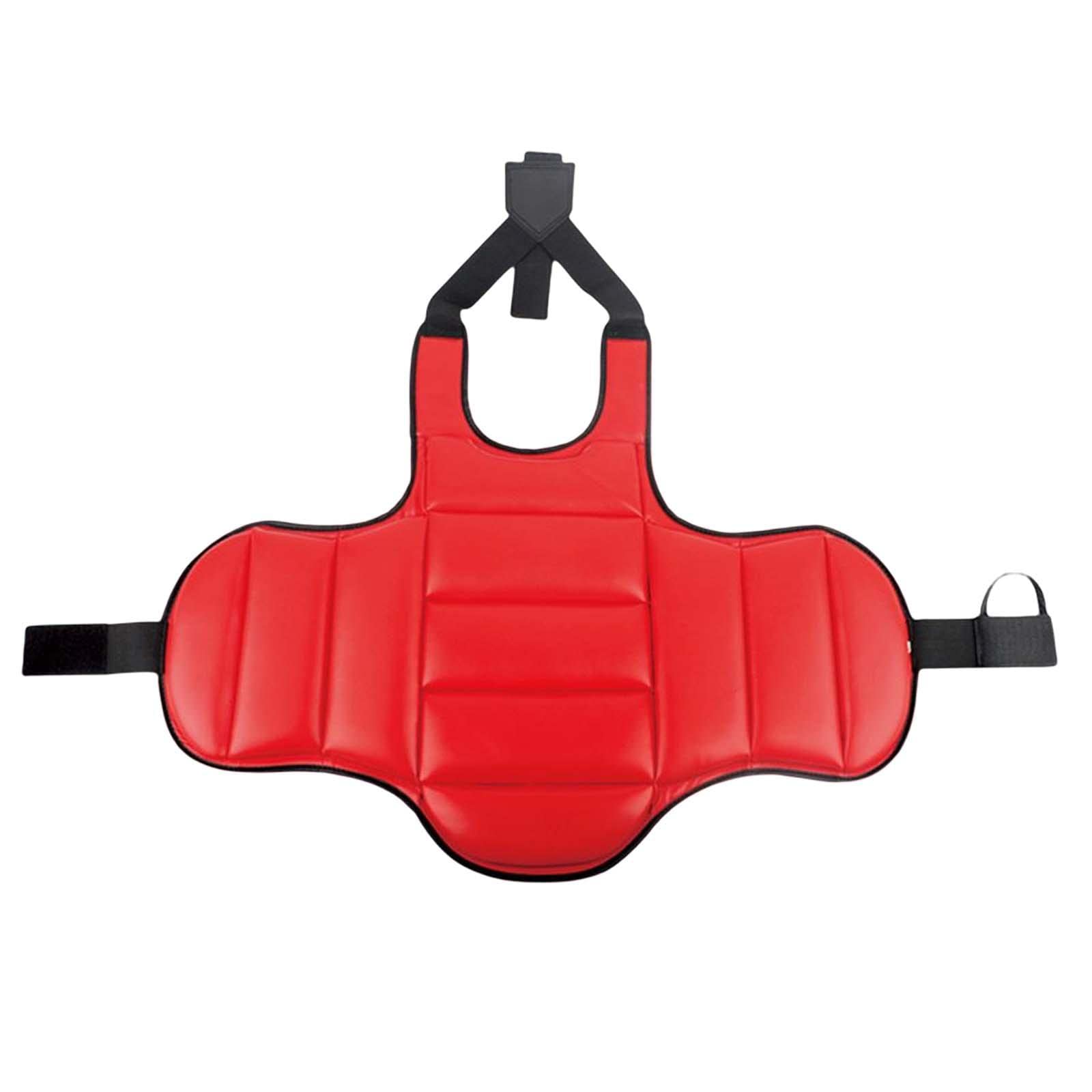 Kowaku Reversible Taekwondo Protector Chaleco Almohadilla de Protección Cuerpo Boxeo Karate Pecho Punzonado Pesado Adultos