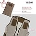 Avizon Adjustable Shooting Vest, Unisex Mesh Shooting Range Vest with Moveable Shoulder Pad for Adults, Khaki, M/L