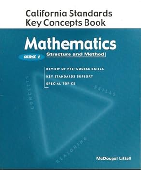 Paperback McDougal Littell Structure & Method California: California Key Concepts Book (Student) Course 2 Book