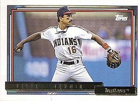 1992 Topps Gold Baseball #632 Felix Fermin Cleveland Indians Official MLB Trading Card From The Topps Company