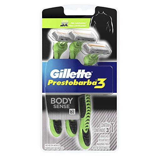 Rastrillos, Video On Demand Gillette Prestobarba3 Body Sense Máquinas Para Afeitar Desechables 3 Unidades