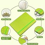 Green Glitter Lined Notebook A5, 160 Page 8.3x5.7” Glitter Never Peel Off Sparkle Journal for Girls Glitter Sparkly Hardcover Notebook Journal for Women Writing Teen Girl Gifts for School Home Work