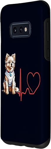 Miniatura 2 de Galaxy S10e Russian Toy Dog Heartbeat EKG Funny for Dog Fans & Owners Case