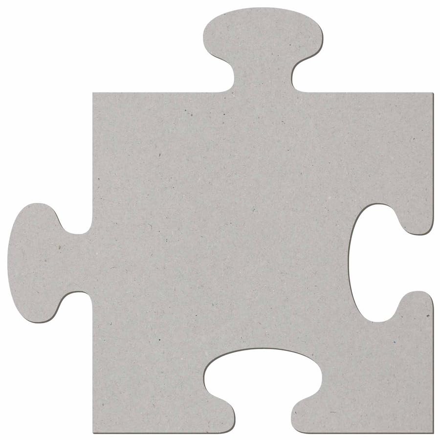 Lot de 10 pièces de puzzle en carton - 3-50 cm - Décoration de bricolage - Taille : 35 cm