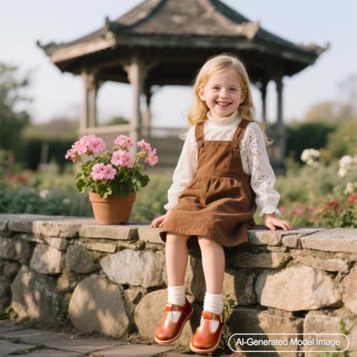 Image of PHIRAMIN Toddler Girl Mary Jane Dress Shoes-Little Girl School Uniform Shoes for Wedding Party