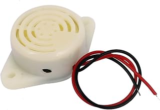 Aexit DC 3V-24V Security & Surveillance 2-Wired Miniature Intermittent Sound Electronic Horns & Sirens Alarm Buzzer