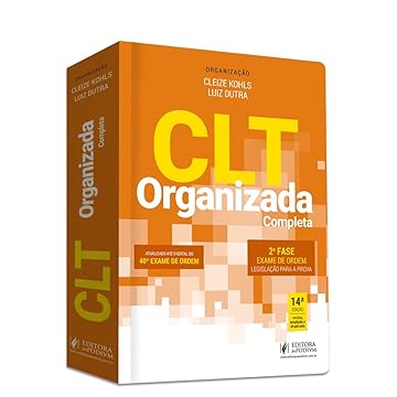 Capa do livro CLT Organizada - 40º Exame de Ordem