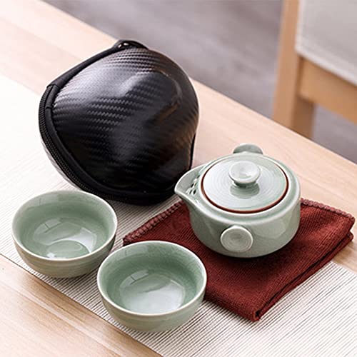 Service à thé en porcelaine chinoise avec théière, tasses, bol, cérémonie, service en porcelaine