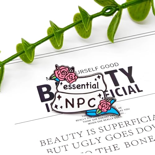 Image of Essential NPC Pin - Fun Series | Premium Enamel Pin - Statement Lapel Pin - Plated Badge for Clothing, Bags, Hats, Jackets, and Lanyards
