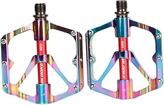 Parliky 1 Par De Pedais De Bicicleta Mtb Excersize Bicicleta De Cascalho Mountain Bike Pedais Planos Mtb Pedal De Bicicleta Excersise Bicicleta Liga De Alumínio Pedal De Estrada De