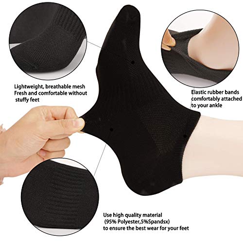 GymBrave Ankle Athletic Running Socks Thin Low Cut Compression Sports Socks for Men and Women(6 Pairs)2