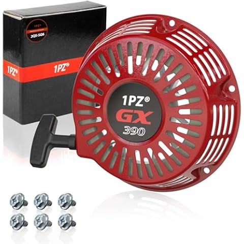 1PZ 2QX-SG6 Recoil Starter Pull Start Replacement for Honda GX340 GX390 GX610 GX620 11hp 13hp 28400-ZEE3-W01ZA Generator Replaces Cover