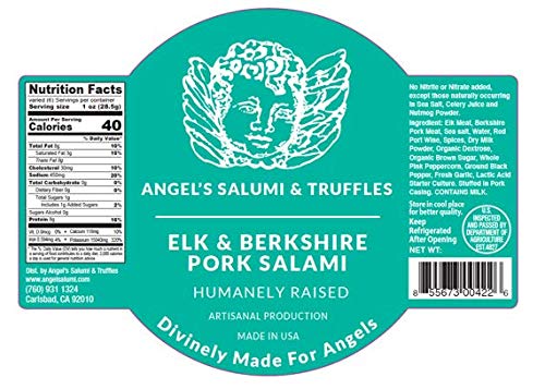 Miniatura 4 de Angel Salumi Exotic Game - Caja de regalo de salami con bisonte, alce, salami de venado - Salami gourmet - Opción 4