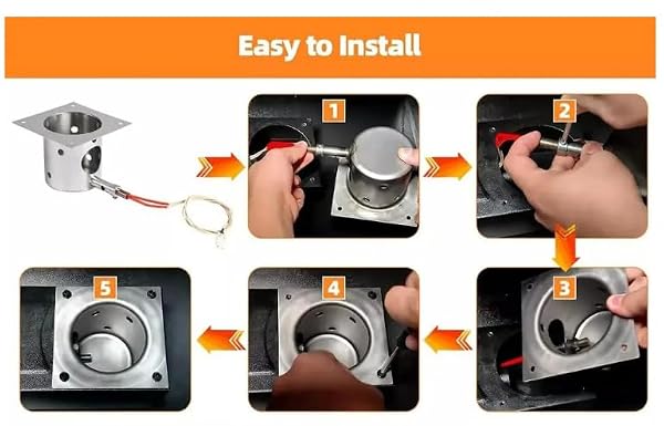 Stainless Steel Fire Burn Pot and Hot Rod Ignitor Kit Replacement Parts for Traeger, Pit Boss, Camp Chef Pellet Grills by Juncody - Used condition - Image 3
