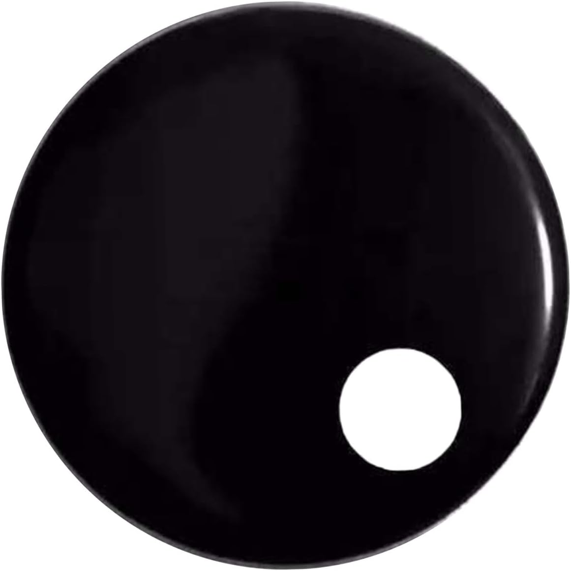 Generic Bass Drum Resonant Head with Hole Black Polyester Professional Replacement - Image 1 of 7