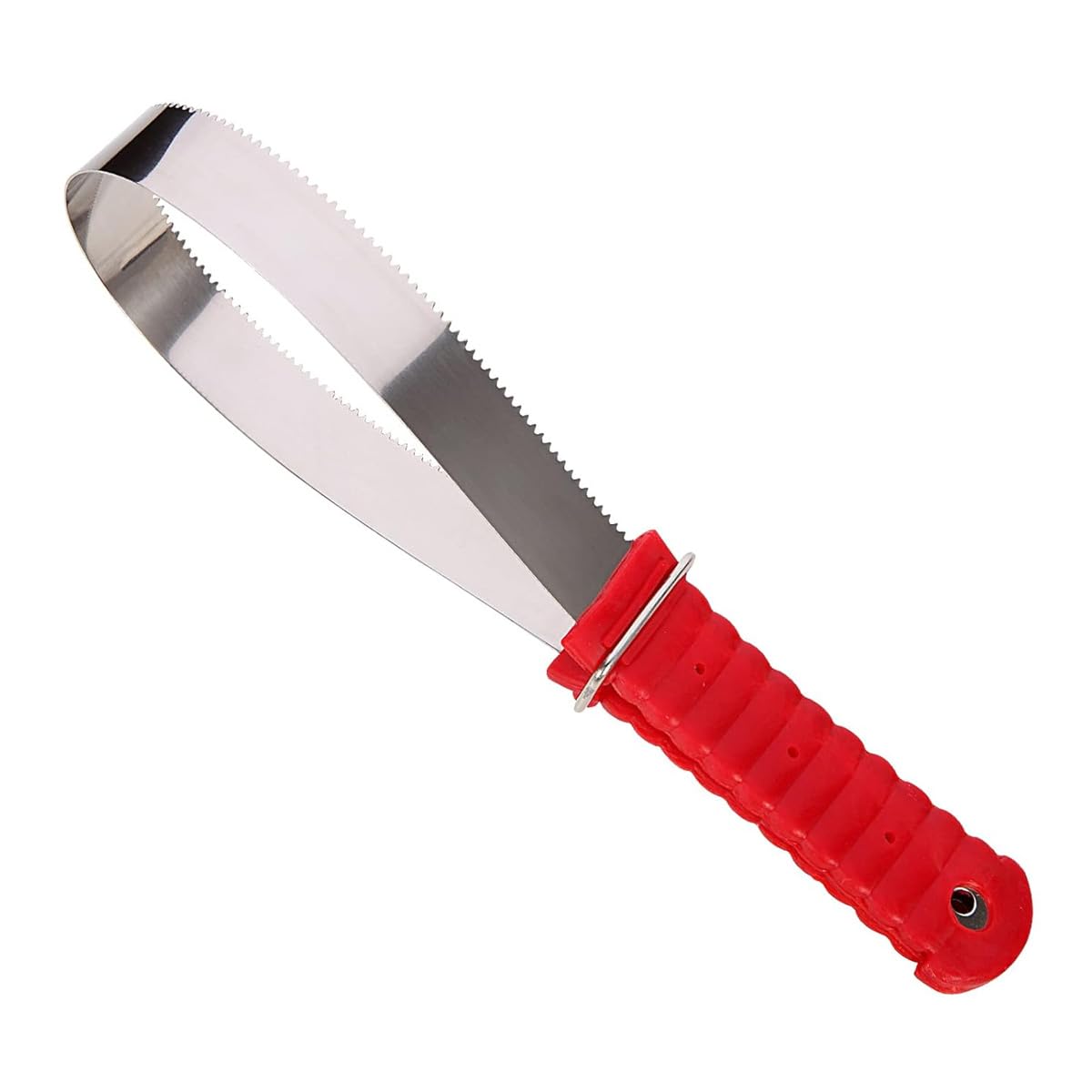 Tiardey Horse Groming Shedding Stainless Steel Double Sided Hair Brush Scraper with Rubber Handle, for Dogs and Horses