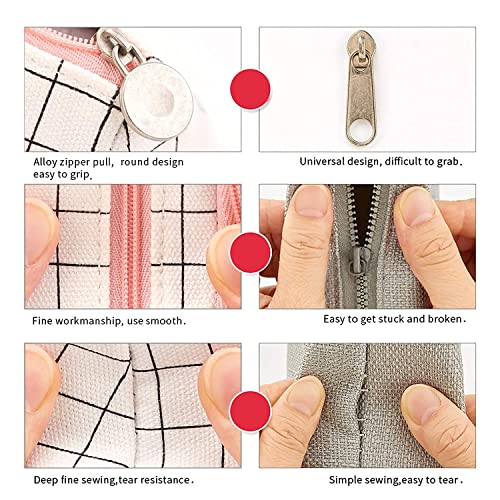 Image of Party Propz Pink Pencil Pouch for Girls - 1 Pc Large Capacity Pencil Pouches for Stationary | Big Pencil Pouch for Girl | Multipurpose Pouch for Travel | kanjak Gifts for Girls