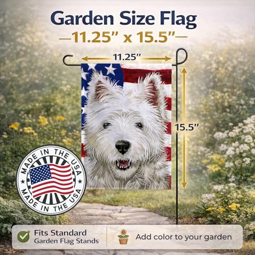 Cairn Terrier Drapeau Américain Décoration Extérieure Petit Format - 4