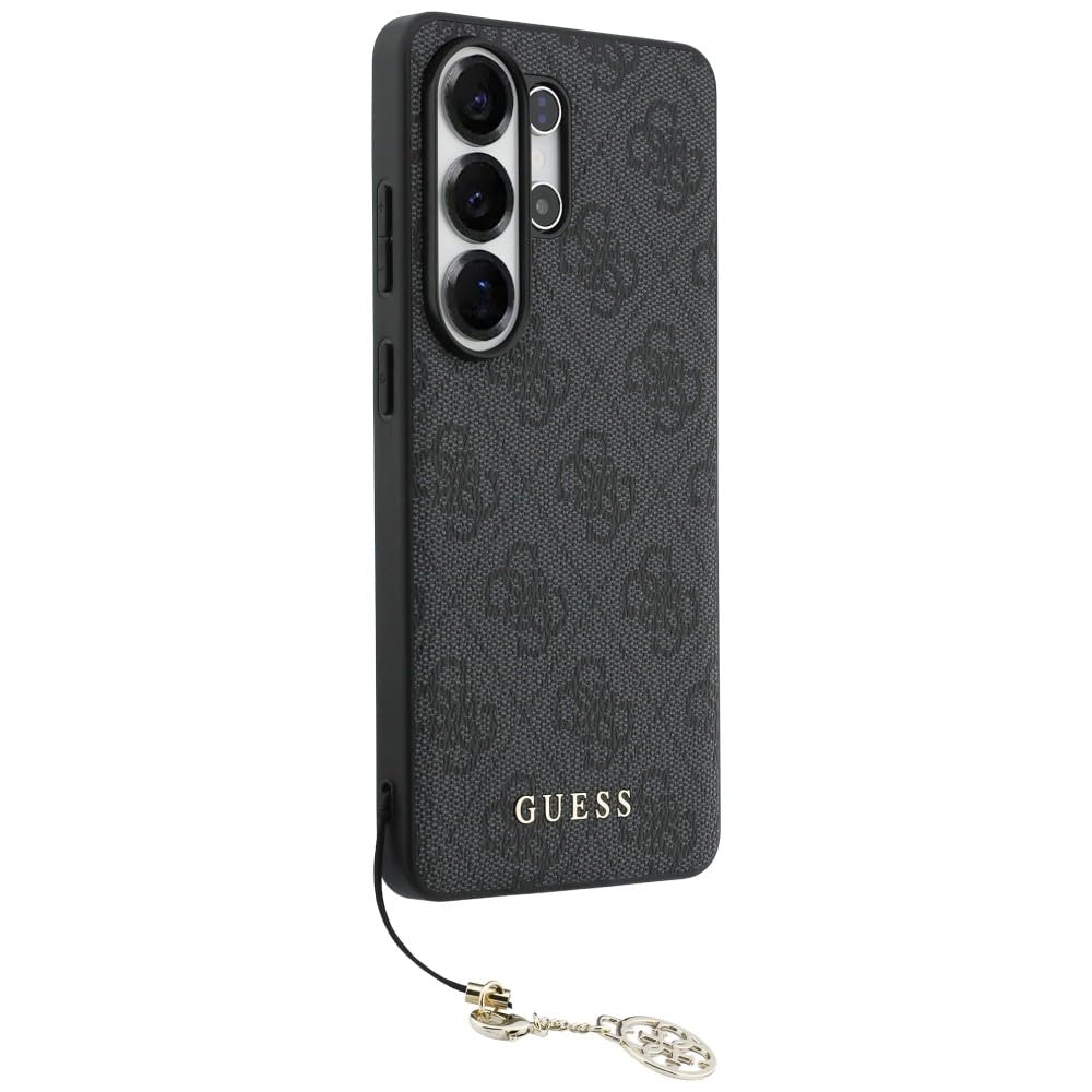 CG MOBILE Guess Classic Logo Charm Coque pour Samsung Galaxy S26 Ultra (Noir)