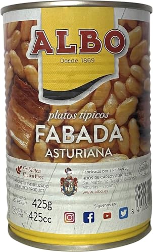 ALBO - Fabada Asturiana Tradicional Conserva 425 g (Paquete de 6)
