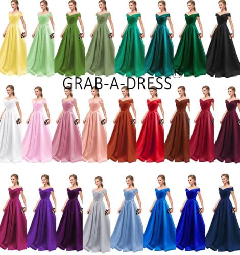 Off The Shoulder Prom Dresses Long with Pockets A Line Formal Evening Ball Gowns Satin Military Party Dress 20253