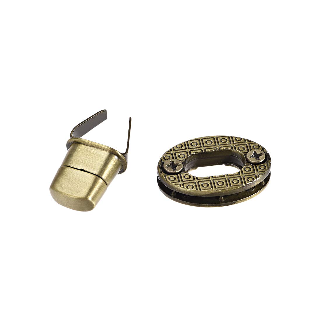 Fermoir 40mm - Fermoirs Bronze - Fermoir Pour Cuir Plat 40mm - Lot De 2