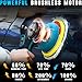 Buffer Polisher Compatible with Makita 18v Battery, Cordless 6 Inch Orbital Buffer, Brushless Motor Car Buffer for Boat, Car Polishing and Waxing (Tool Only, NO Battery )