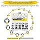 E Clip Sicherungsring, 330 Stück Intern Sprengring legiertem Stahl E-Clips Sicherungsringe 14 Größe -M1.5 M2 M2.5 M3 M3.5 M4 M5 M6 M7 M8 M9 M10 M12 M15 mit Aufbewahrungsbox für Wellenbefestigungsteile
