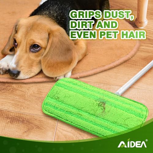 AIDEA 4-Pack Reusable Microfiber Mop Refills for Flash Speedmop, Machine-Washable - Image 5