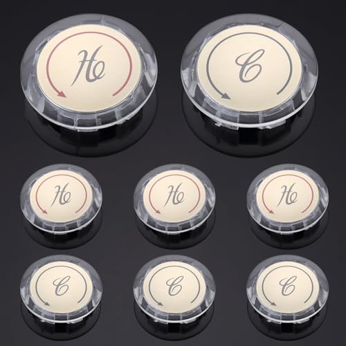 Oasisflow ABC123 4 Pair Faucet Index Buttons cover