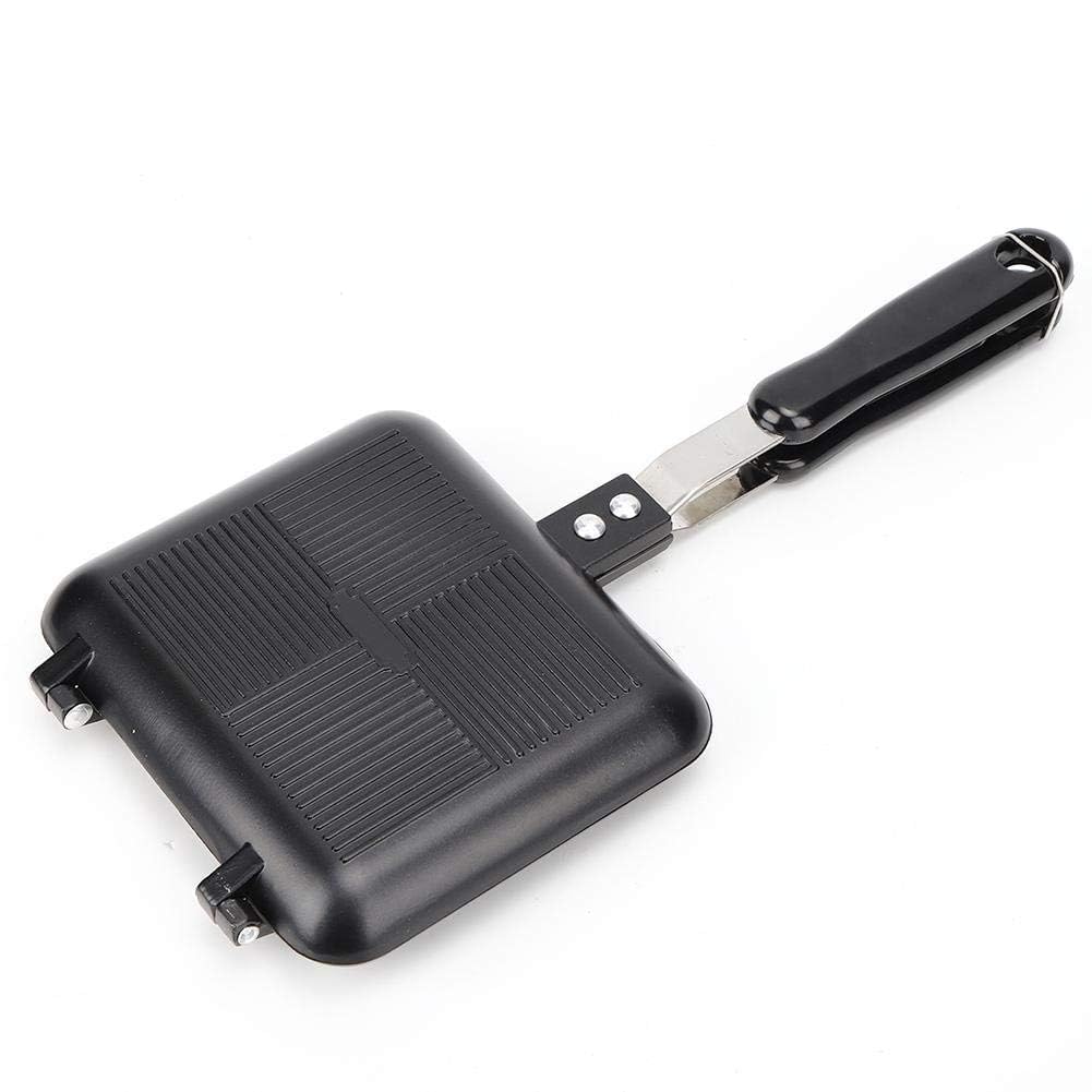 Piastra Antiaderente A Doppia Faccia Hrippy – Padella Per Pane E Griglia Da Campeggio, 43,5x31,6 Cm, Per Colazioni E Barbecue