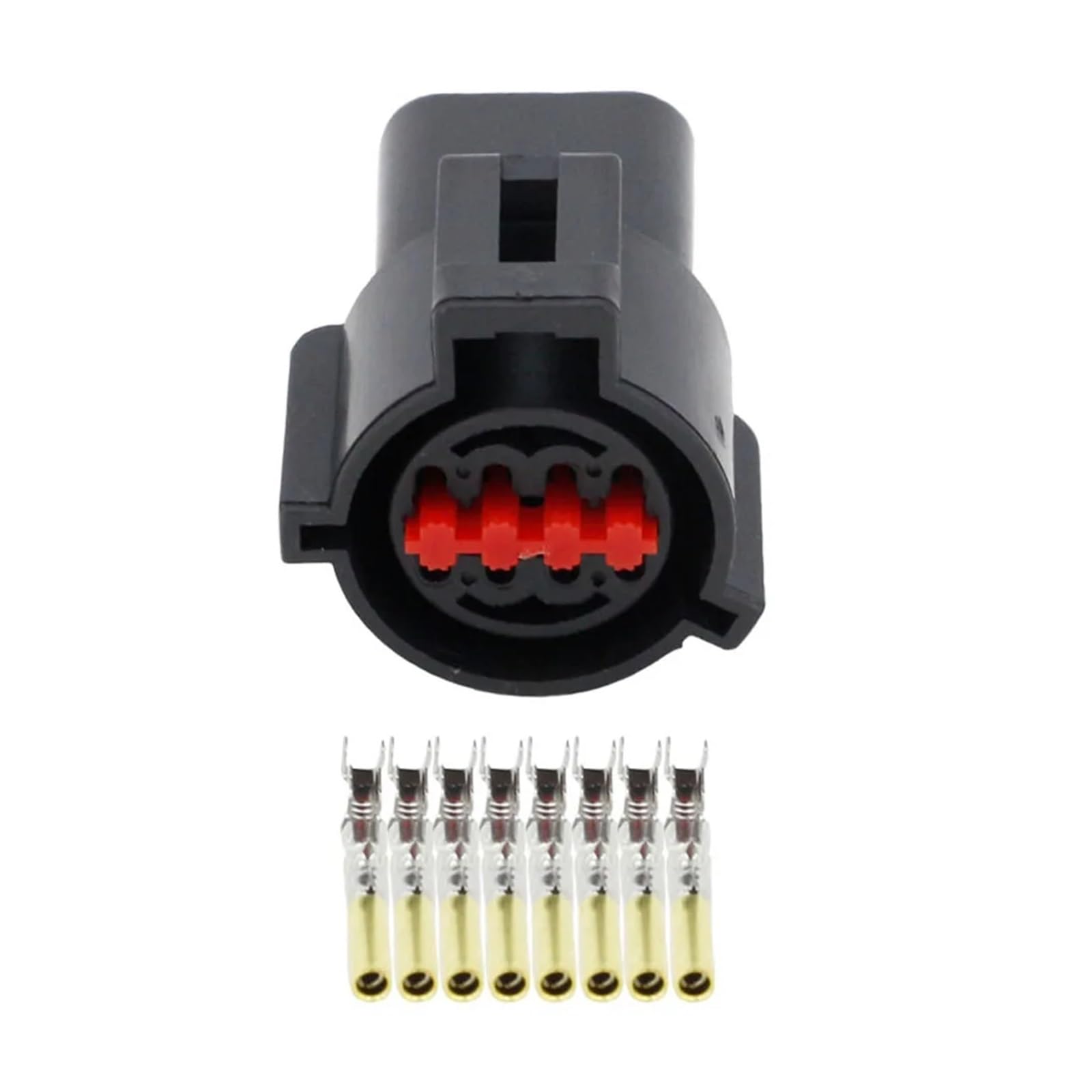 VAIGAI Yige Store Conector Negro de los Conectores Impermeables automotrices de 8 Pines con el Enchufe Terminal DJ7087A-1.5-11/21 (Color : 5 Sets Female)