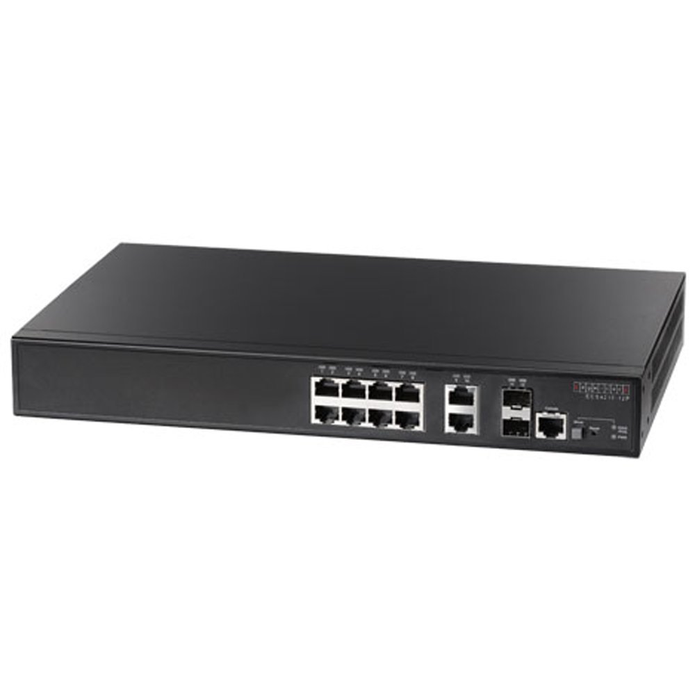 SMCNetworks Worldwide 8 Port 10 100 1000base-t Standalone L2 Managed Switch ECS4210-12P
