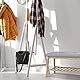 Relaxdays Schuhbank Bambus f. 4 Paar Schuhe, gepolsterte Sitzbank f. 2 Personen, gemütliche Garderobenbank, natur-grau, 36 x 100 x 45 cm