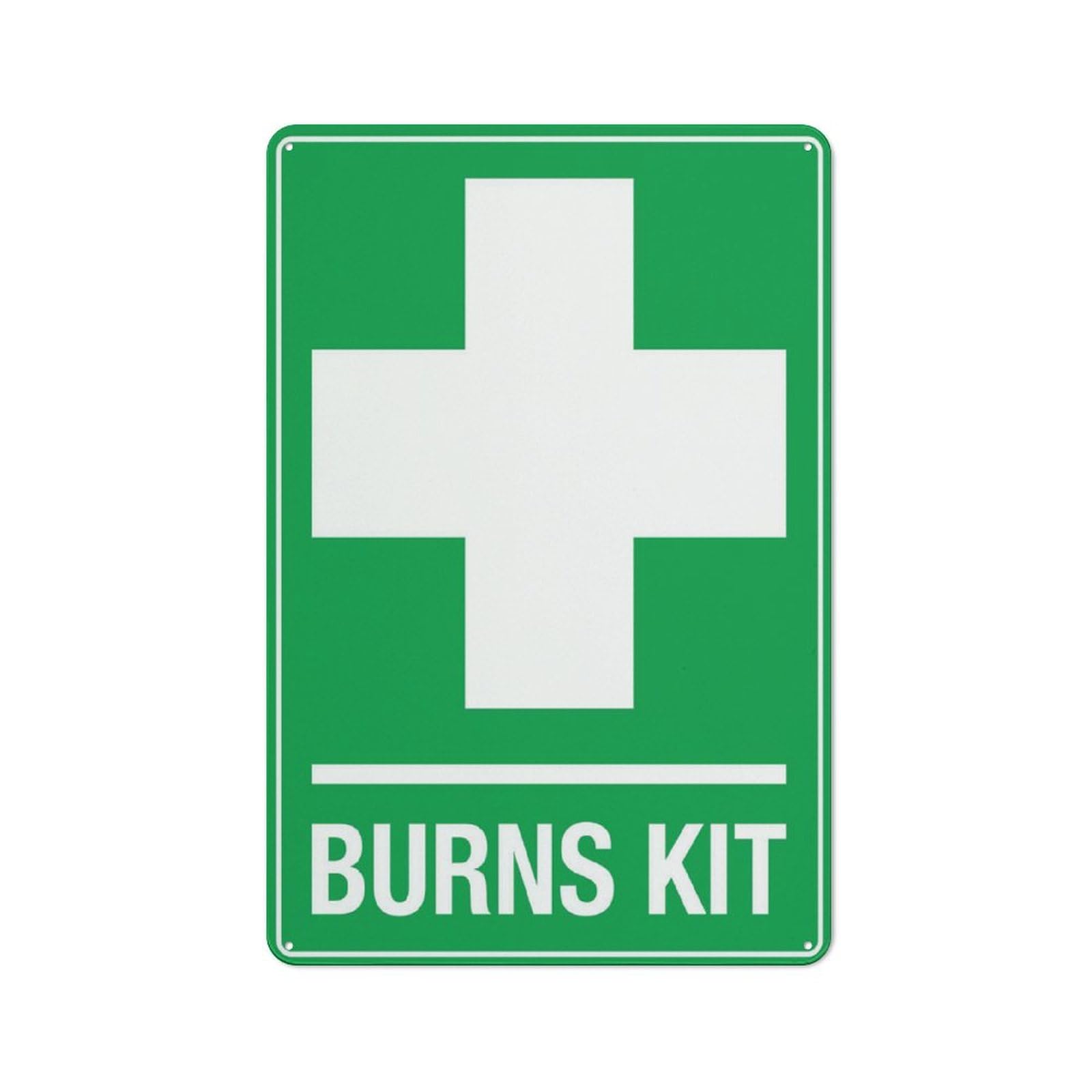 Burns Kit Sign Warning Tin Sign Home Kitchen Farm Garden Garage Wall Decor 12X8Inch