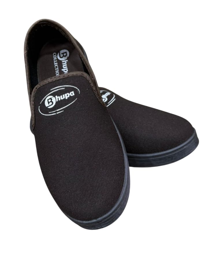 bhupa collection Bhupa Men's Casual Slip-On Shoes, Multi, Canvas Material, Comfortable Loafers-picture-29