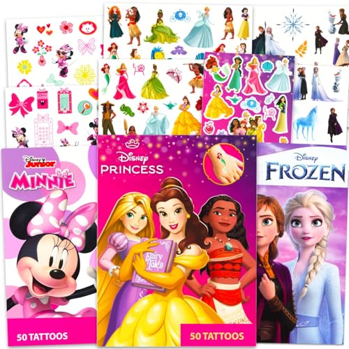 Disney Tattoos Party Favor Set for Girls - 150 Temporary