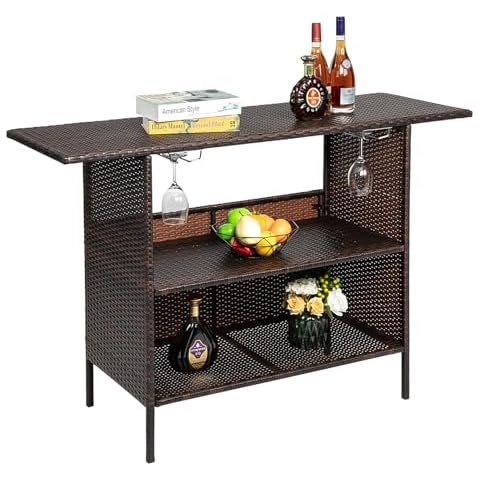 Outvita Patio Rattan Bar Table Cover