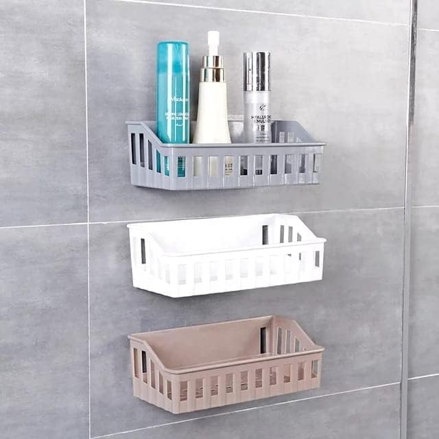 Kirtika Enterprise Bathroom Shelf for Wall Self Adhesive, Bathroom Organiser Without Drill,for Bathroom Accessories Items, Self Adhesive Shelf,2 Bathroom Shelves+4 Self Adhesive Stickers (Pack of 2) (B0DF63T4BT) Amazon Price History, Amazon Price Tracker