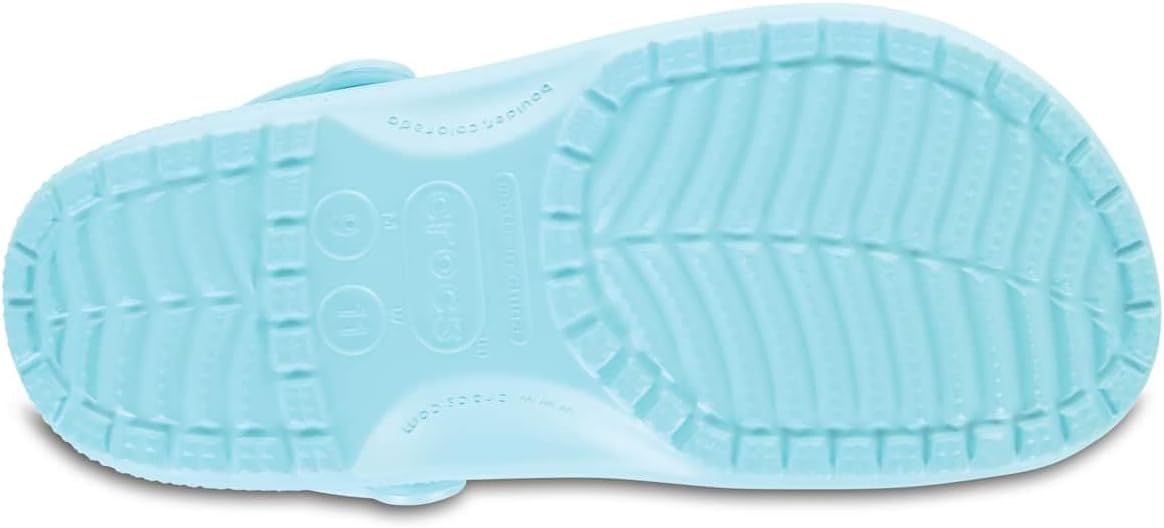Crocs Unisex-Adult Classic Clogs, Ice Blue, 13 Men/15 Women