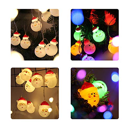 Preisvergleich Produktbild Weihnachtslichterketten Led Weihnachtsmann Kopf Kerze Batterie Licht Dekorative Lichterkette Für Weihnachtsfestfeiern