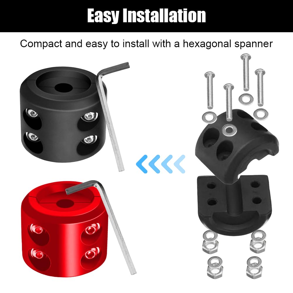 Udburd Tope de Gancho de cabrestante, 2pcs Cabrestante de Gancho de Cable Tapón Protector de Línea Resistente del Malacate tapón de Goma Apto para UTV ATV