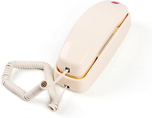 Teléfono fijo con cable, teléfono doméstico con cable TelPal para montaje en pared, teléfono de pared con botón grande con flash, redireccional,